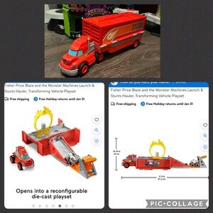 Fisher price Blaze and the monster machine stunt hauler.